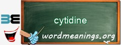 WordMeaning blackboard for cytidine